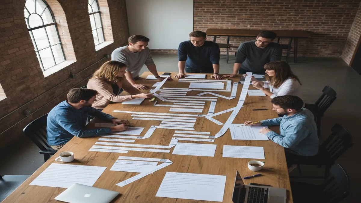 Sitemap discovery and validation process board with sequential steps from finder to validator.