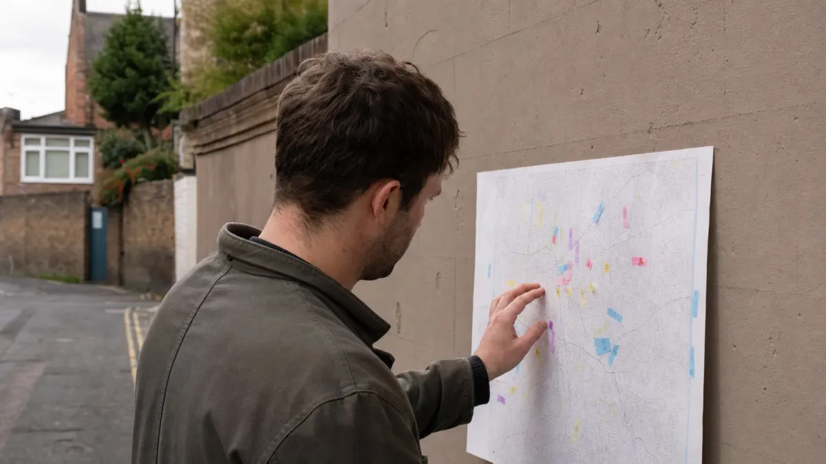 Website owner maps paths with tabs before running an internal link checker audit.