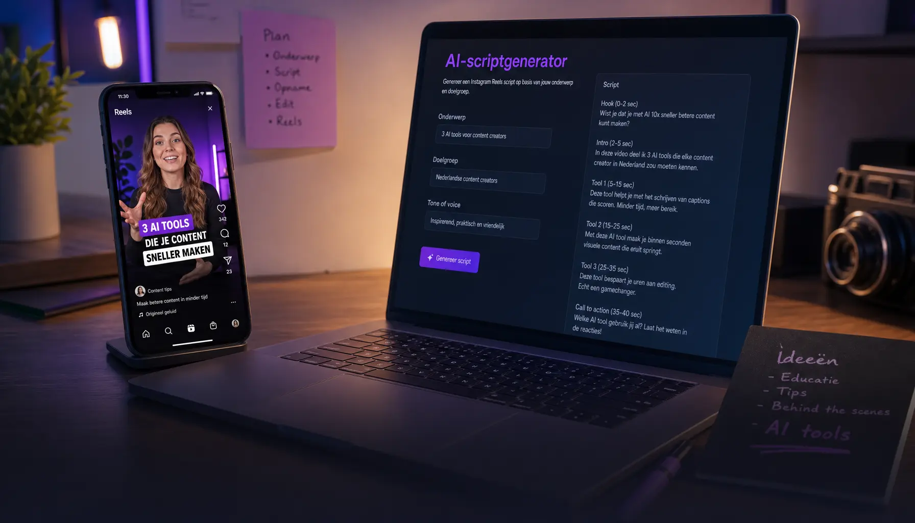 AI Reel Script Maken (Skill): van onderwerp naar filmklaar script