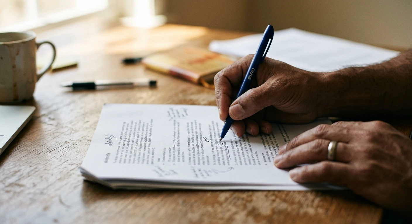 Developer reviewing structured data documentation on a clean desk setup